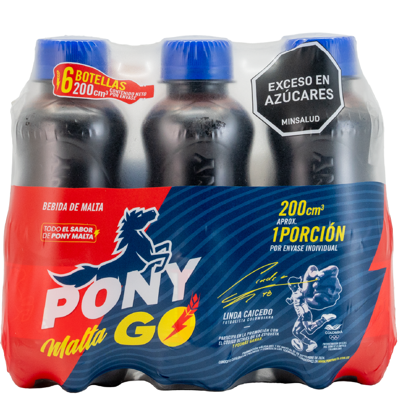 BEBIDA DE PONYMALTA  6U 1980M PET
