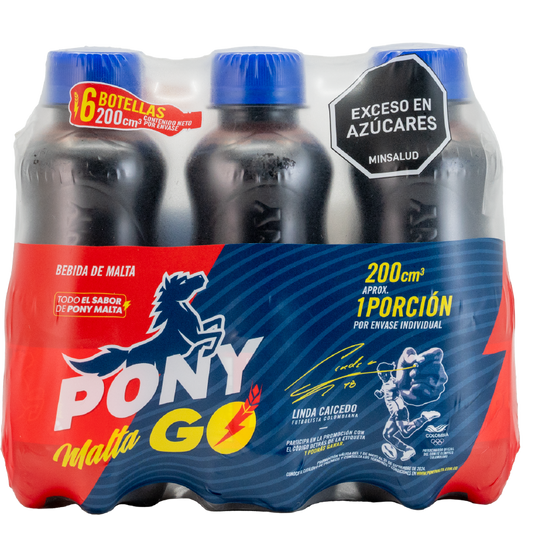 BEBIDA DE PONYMALTA  6U 1980M PET