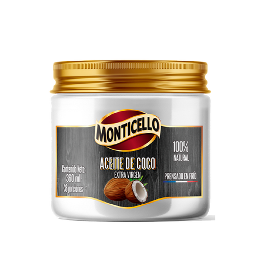 ACEITE DE COCO VIRGEN 360ML MONTICELLO