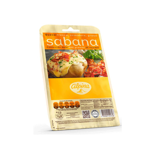 QUESO SABANA ALPINA 400G 25TAJ