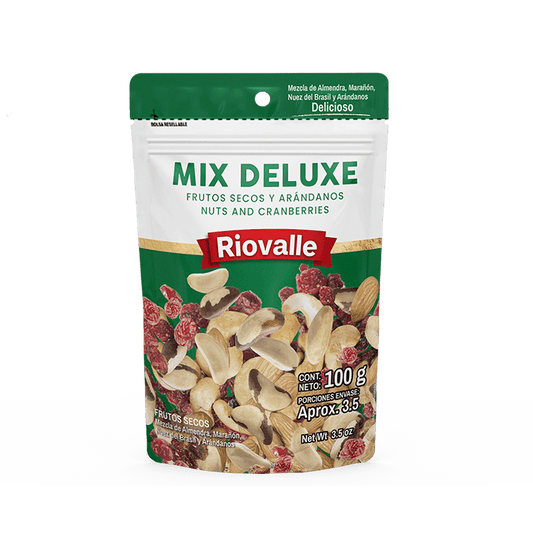 FRUTOS SECOS MIX DELUXE 100G RIOVALLE