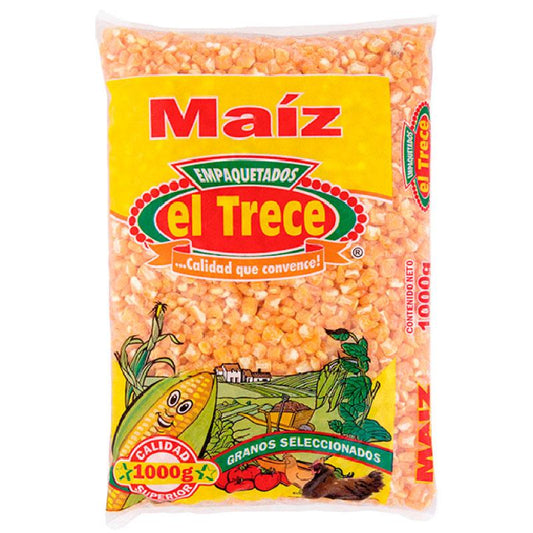 MAIZ RETRILLADO EL 13 1000G AMARILLO