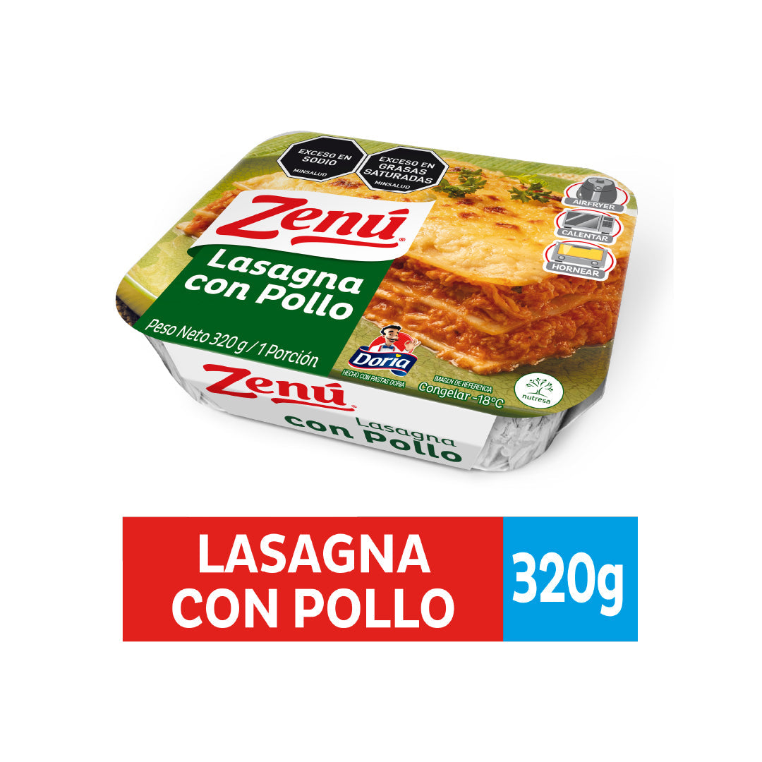 LASAGNA ZENU 320G POLLO